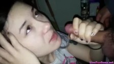 Amateur Step Sister Drinks Step Dad CUMSHOT ROUGH SQUIRTING SEX BRATTYSIS