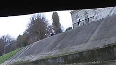 Extreme sex outdoors with cute blonde