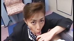 Japanese matures cabin attendants service