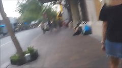 Public cumwalk with help from Xhamster member