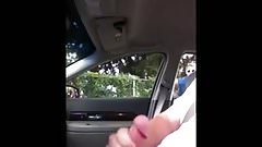 Hot blonde stop watch cumshot