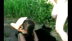 Polish Hooker blowjob cumshot no condom