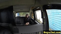 American amateur facialized by uk cabbie