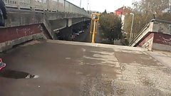 Cum behind girls in public 06