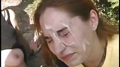 Cum over two young girls outdoor