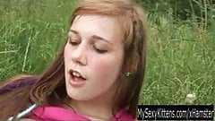 Hot teen Anouk gets nailed outdoors