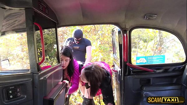 Fast and furious action inside the cab with the babes