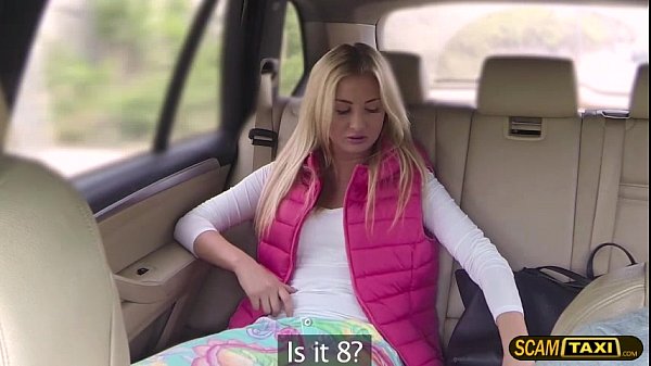 Sexy blonde teen Cayla have sex outdoors with a cab driver