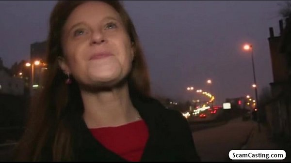 Blonde hottie Camila gains cash and gets fucked by a fake agent