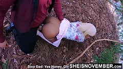 Msnovember. Black Public Cumshot on StepDaughter Big Ass HD
