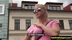 Pulled euro giving head in public