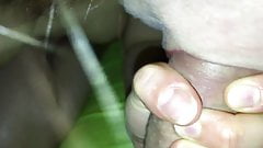 She swallows cum for the first time