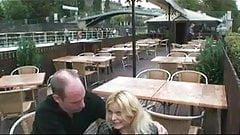 horny couple fucks in public park