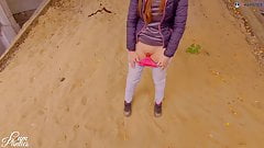 OMG DANGER, PUBLIC CUM IN PANTIES
