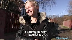 Public Agent Janie Sky gets her pussy splattered with spunk