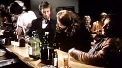 Vintage ski pole handjob in bar