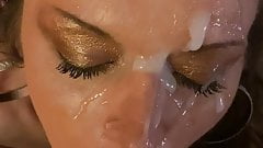 Submissive MILF takes huge sticky facial