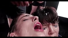 double bukkake on beauty girls