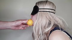 Dumb girl tricked into sucking my dick with the taste game