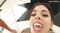 Gina Valentina Cumshot Compilation, Blowjob, Gina Valentina GO
