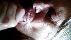 Naughty Beth enjoying my cum