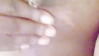 Massaging tits oil boobs