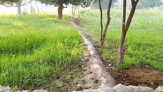 Beautiful garden sex hardcore village