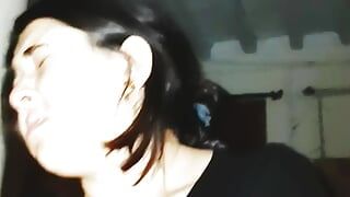 Wife riding husband cock