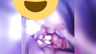 Bhabhi sucking cock first time