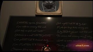 Citor3 3D VR Game blonde latex nurse sucks cum through urethraprobe